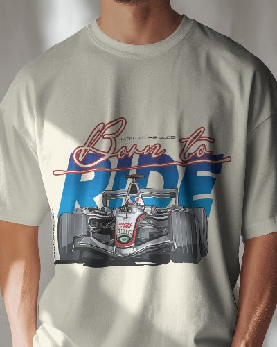BORN TO RIDE Oversized F1 T-Shirt